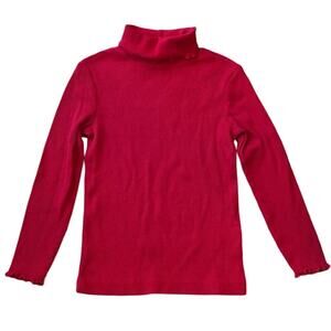 NWOT Girl Ribbed Cotton Turtleneck Top Sz 4-5 yrs